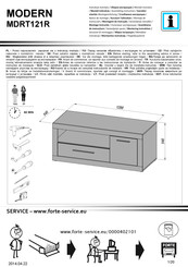 Forte MODERN MDRT121R Montaje