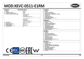 Unox XEVC-0511-E1RM Ficha Técnica