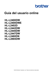 Brother HL-L2400DW Guía Del Usuario Online