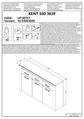 Forma Ideale KENT 160 3K3F UP 00388 Instrucciones De Montaje