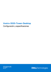 Dell Vostro-3020 Configuración Y Especificaciones