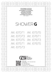 Gessi Shower G 67071 Instrucciones De Montaje