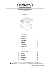 Mainca RC-40 Manual De Instrucciones