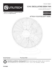 Utilitech 1158601 Manual Del Usuario