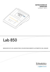 Xylem SI Analytics Lab 850 Instrucciones De Operación