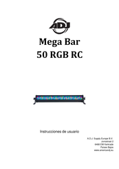 ADJ Mega Bar 50 RGB RC Instrucciones De Usuario