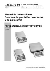 KERN FCB Manual De Instrucciones