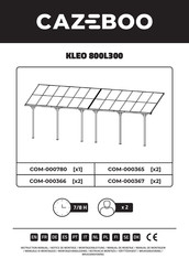 CAZEBOO KLEO 800L300 Manual De Montaje