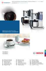 Bosch Styline TKA863 Serie Instrucciones De Uso