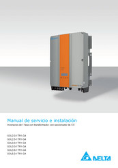 Delta SOL2.5-1TR1-G4 Manual De Servicio E Instalación