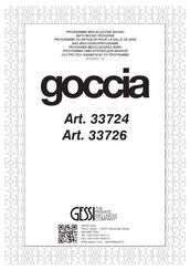 Gessi goccia 33724 Instrucciones De Instalación