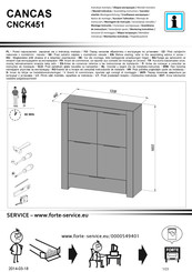 Forte CANCAS CNCK451 Instrucciones De Montaje