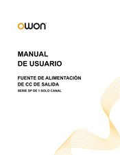 Owon SP Serie Manual De Usuario