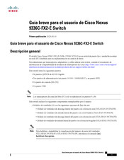 Cisco Nexus 9336C-FX2-E Manual De Instrucciones