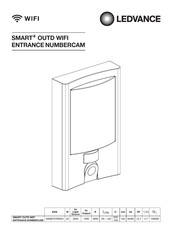 Ledvance SMART OUTD WIFI ENTRANCE NUMBERCAM Instrucciones De Uso