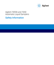 Agilent 7693A Manual De Instrucciones