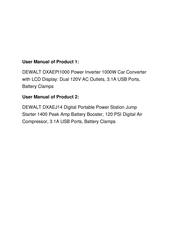 DeWalt DXAEJ14 Manual De Instrucciones