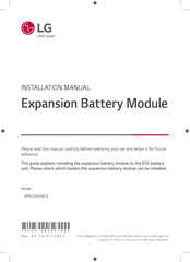 LG BPEL04KAB-E Manual De Instalación