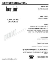 Bertini DA1756-5 Manual De Instrucciones