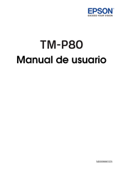 Epson TM-P80 Manual De Usuario