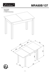 finori MRA80B/137 Instrucciones De Montaje