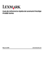 Lexmark Pro800 Serie Guía De Referencia Rápida