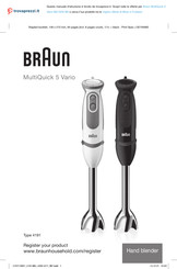 Braun MultiQuick 5 Vario MQ 5235 BK Manual Del Usuario