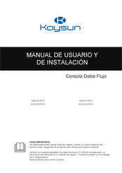 Kaysun KUE-52 DVR13 Manual De Usuario Y De Instalación