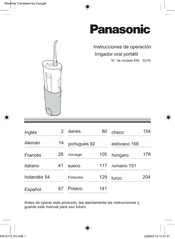 Panasonic DJ10 Instrucciones De Operación