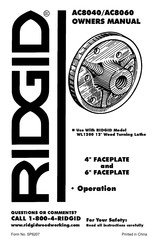 RIDGID AC8060 Manual Del Usuario