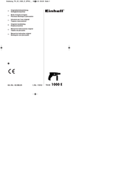 EINHELL TH-ID 1000 E Manual De Instrucciones Original