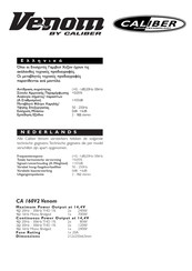 Caliber CA 160V2 Venom Manual Del Usuario