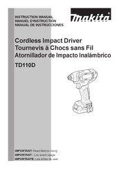 Makita TD110D Manual De Instrucciones