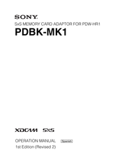 Sony PDBK-MK1 Manual De Operación