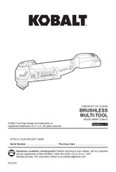 Kobalt 3767170 Manual Del Usuario