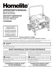 Homelite UT905000S Manual Del Operador