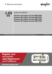 EWM Phoenix 551 Expert 2.0 puls MM FDW Manual De Instrucciones
