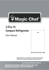 Magic Chef HMAR33BE Manual Del Usuario