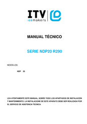 ITV ICE MAKERS NDP20 Serie Manual Tecnico