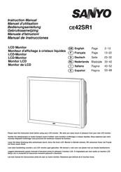 Sanyo CE42SR1 Manual De Instrucciones