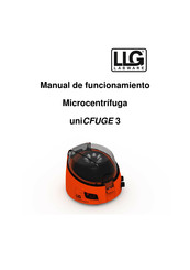 LLG uniCFUGE 3 Manual De Funcionamiento