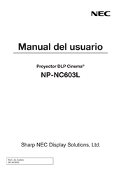 NEC NP-NC603L Manual Del Usuario