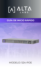 ALTA LABS S24-POE Guia De Inicio Rapido