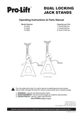 Pro-Lift PL3300 Manual De Piezas E Instrucciones De Funcionamiento