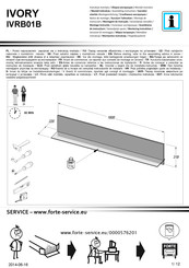 Forte IVORY IVRB01B Instrucción De Montaje