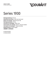 DURAVIT 1930 Serie Instrucciones De Montaje