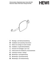 Hewi 805.51.907 Serie Instrucciones De Instalación Y Funcionamiento