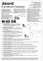 Akord W-60 OK Instrucciones De Instalación