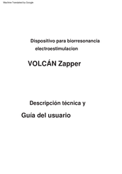 VOLCAN Zapper v2 Guia Del Usuario