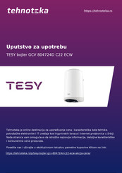 TESY GCV120 Serie Instrucciones De Uso Y Almacenamiento